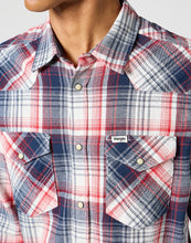 Load image into Gallery viewer, Wrangler Western Shirt Red/Blue