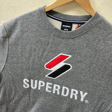 Load image into Gallery viewer, Superdry Stacked Applique Logo Crew Sweatshirt