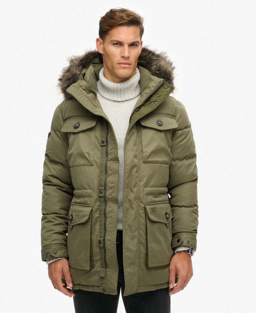 Superdry Chinook Faux Fur Parka Coat (2025)