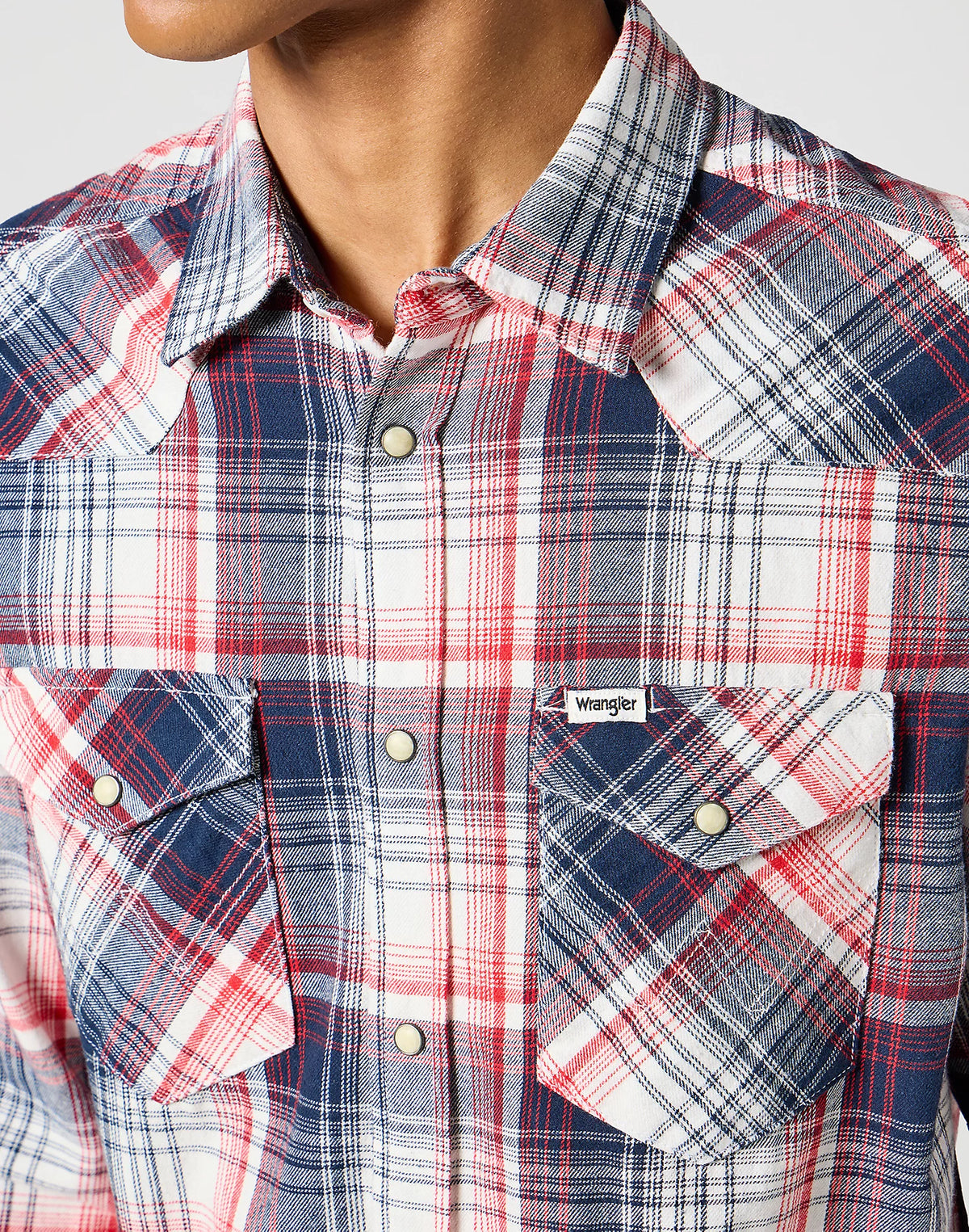 Wrangler Western Shirt Red/Blue