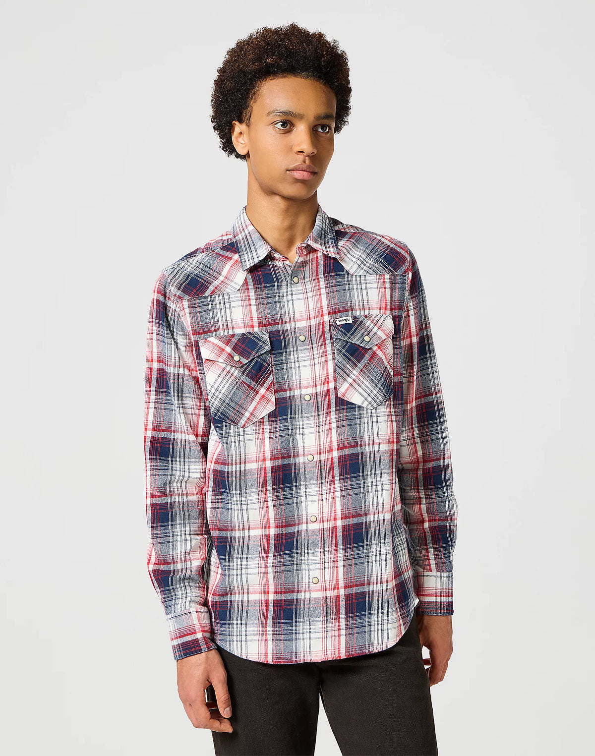 Wrangler Western Shirt Red/Blue
