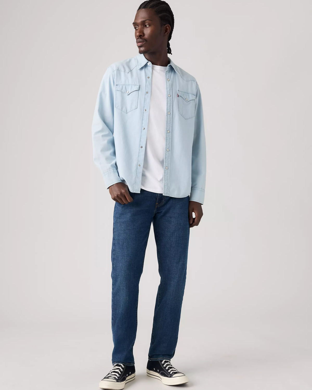 Levi’s® 502 Mid Blue Linen