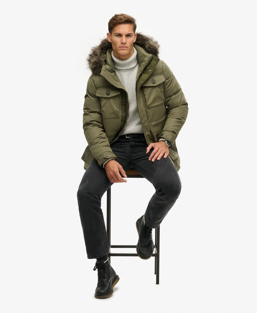Superdry Chinook Faux Fur Parka Coat (2025)