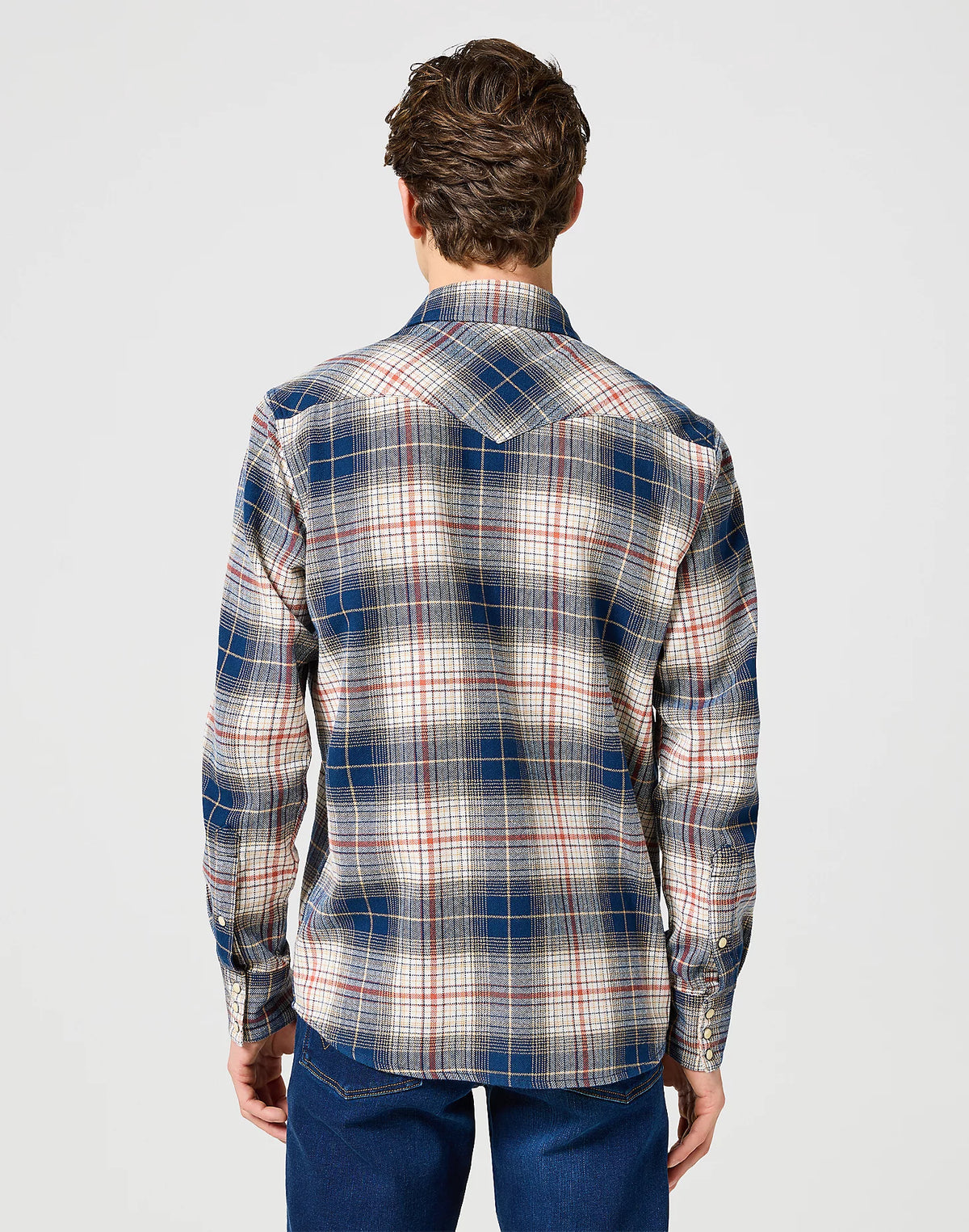 Wrangler Western Shirt Navy/Red