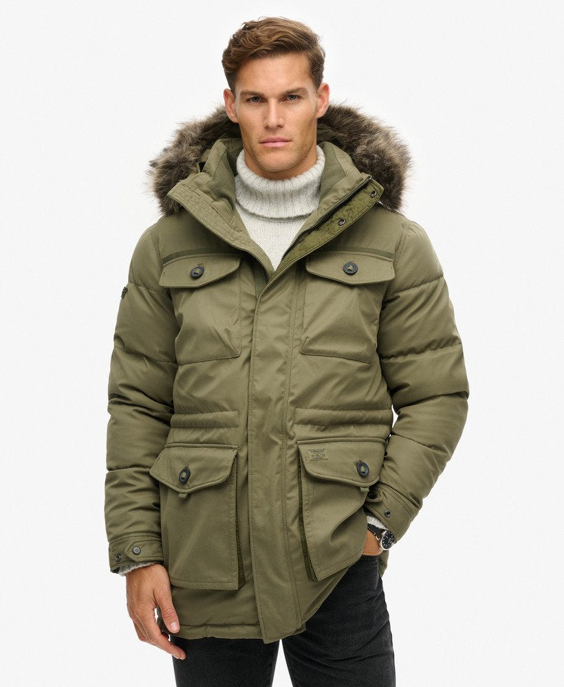 Superdry Chinook Faux Fur Parka Coat (2025)