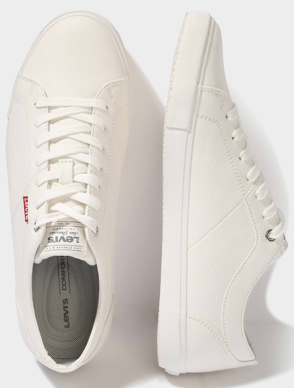 Levis white shop casual shoes