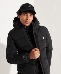 Doudoune Superdry Hooded Sports Puffer Jacket Black