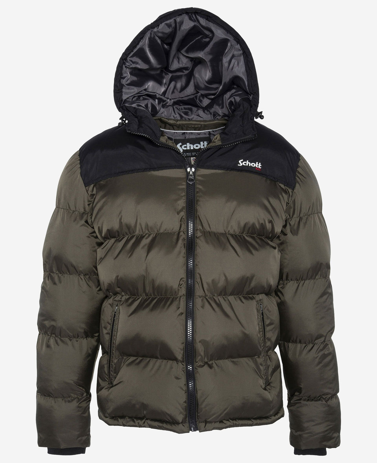 Schott Hooded Puffer Jacket