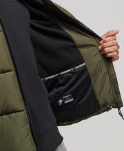 Load image into Gallery viewer, Superdry Hooded Sports Puffer Jacket DARK MOSS
