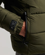 Load image into Gallery viewer, Superdry Hooded Sports Puffer Jacket DARK MOSS
