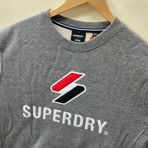 Superdry Stacked Applique Logo Crew Sweatshirt